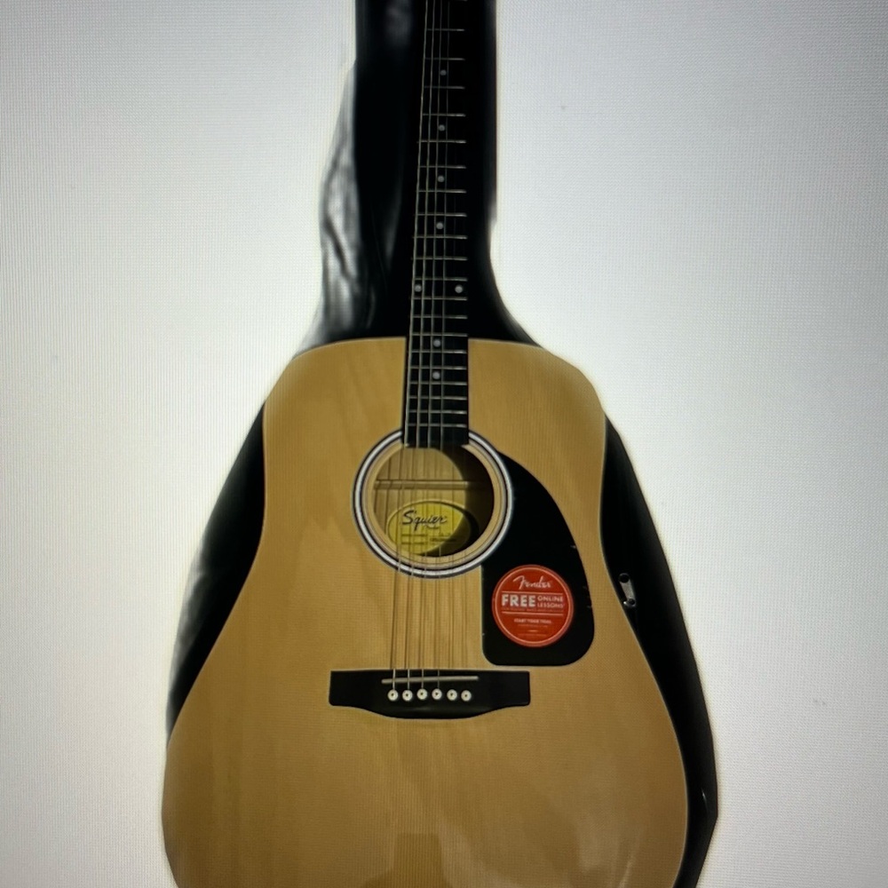 Fender Acoustic Guitar with Natural and a Black finish